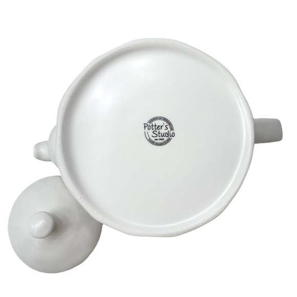 Potter’s House White Ceramic Tea Pot - Picture 4 of 5